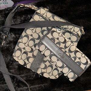 Coach Crossbody and wallet Bundle